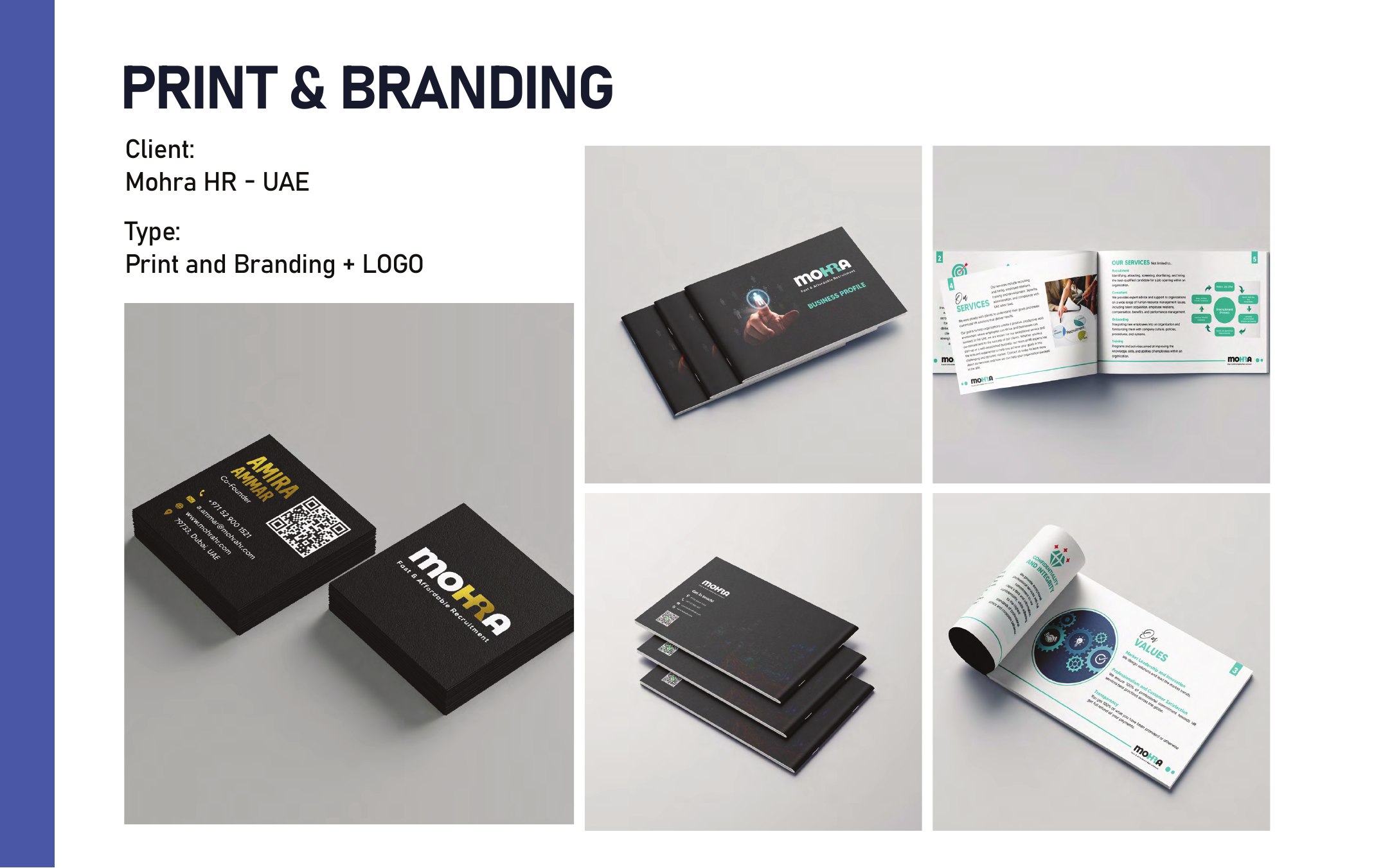 Mohra HR UAE brand identity portfolio