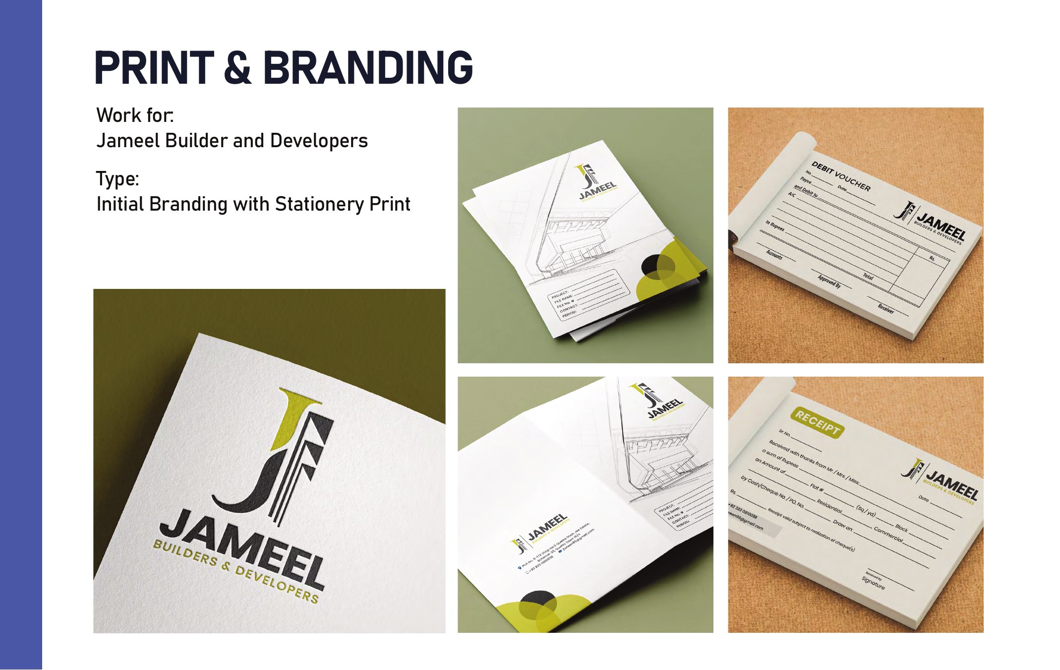 Jameel Builders and Developers branding portfolio