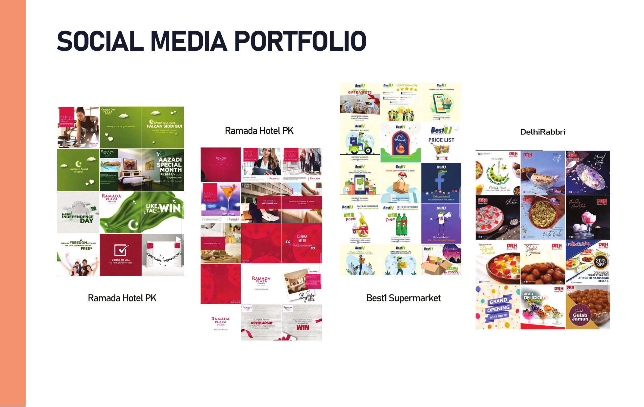 Social media portfolio page two